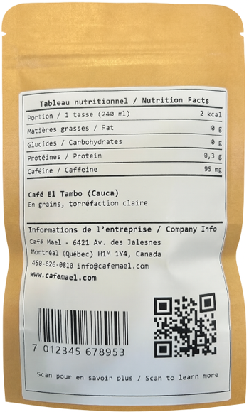 El Tambo (Cauca), Colombie 50 g